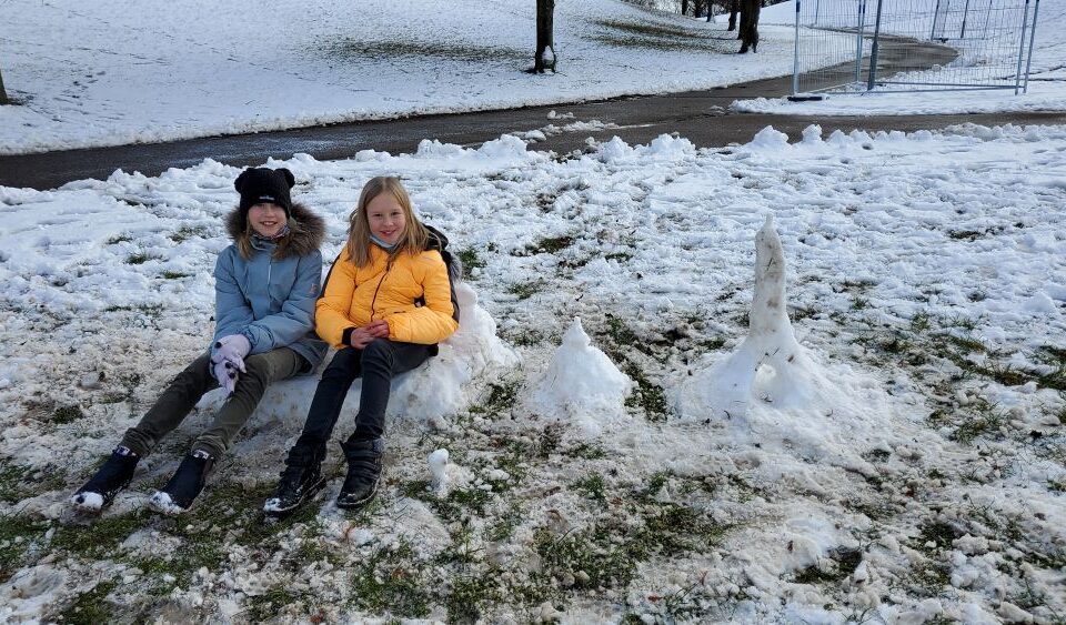Schneeskulpturen Kl. 5a