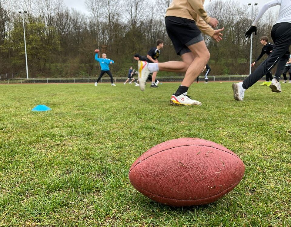 Football-Training in der 8a